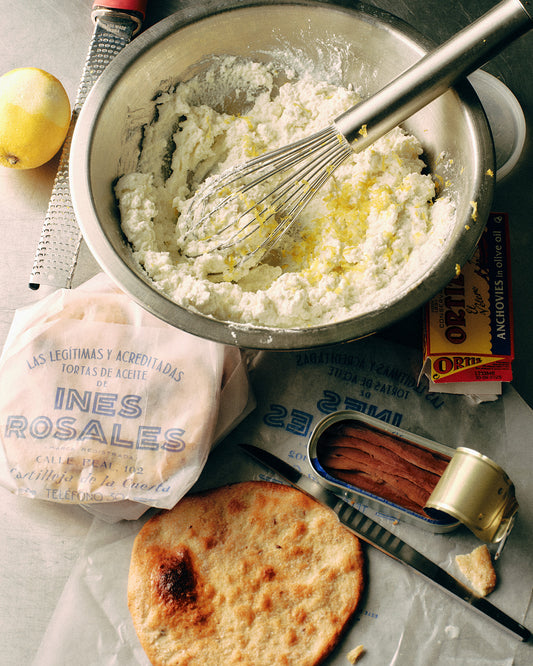 Recipe: Anchovy & Whipped Ricotta Crackers