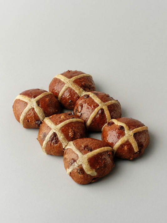 Hot cross bun 6pc